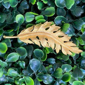 Vintage Coro 1961 Floating Leaf Brooch